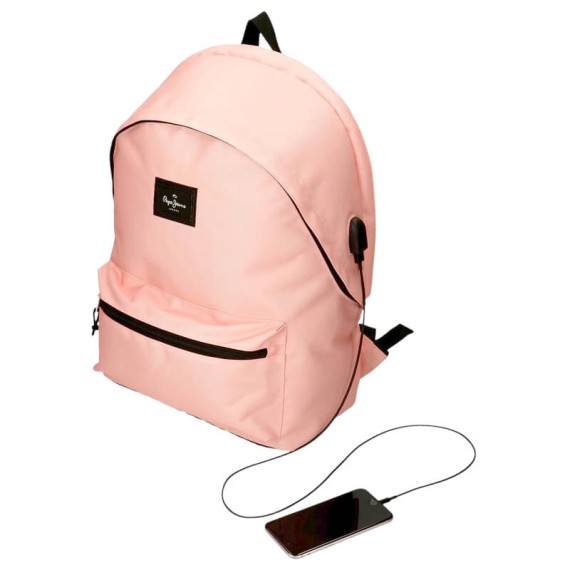 Mochila para Portátil 2C Pepe Jeans ARIS COLORFUL Rosa Claro | Ref. 186.63224C2
