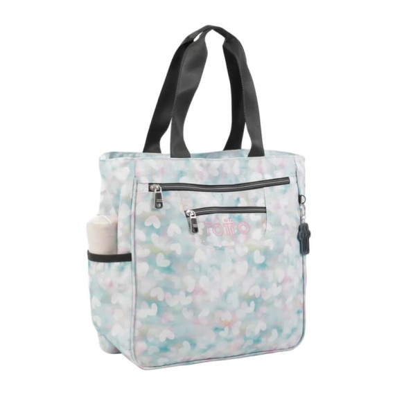 Saco Shopping Corações Cutara Totto 4HX Pastel | Ref. 330.MA02ECO00204HX