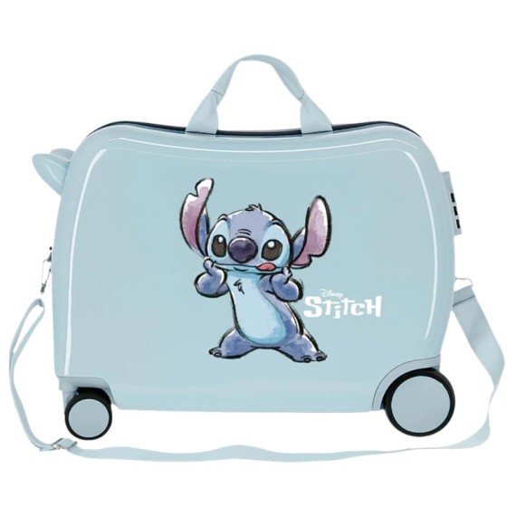 Mala de Viagem Infantil ABS 4 Rodas Stitch MAKE A FACE Azul | Ref. 186.2919821 Mala de Viagem Infantil ABS 4 Rodas Stitch MAKE A FACE Azul | Ref. 186.2919821