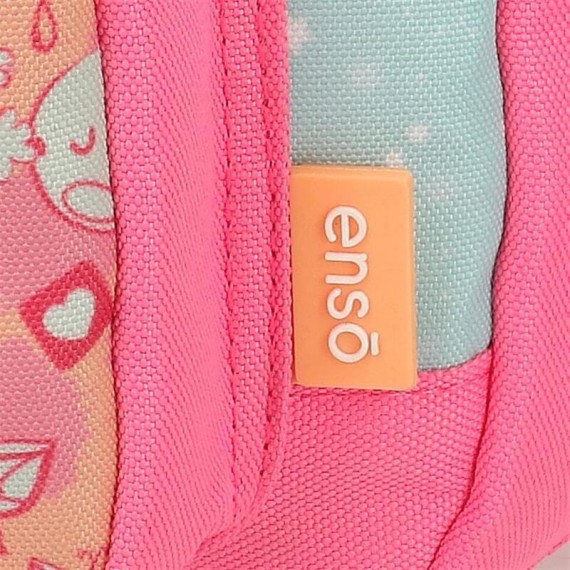 Mochila Escolar Adap. 44cm 2C Enso BALLOONS Turquesa | Ref. 186.95527D1