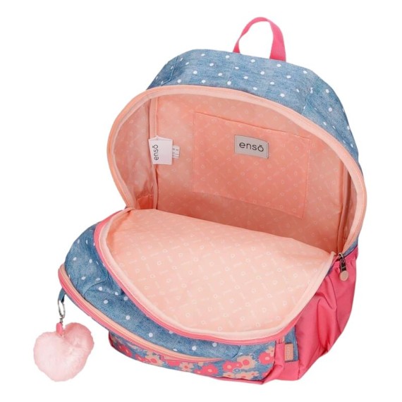 Mochila Escolar Adap. 44cm 2C Enso LITTLE DREAMS Azul | Ref. 186.94927D1