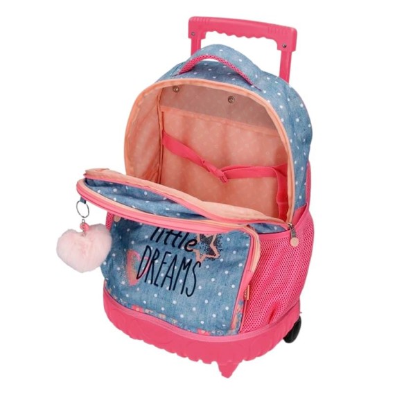 Mochila Escolar Compacta 2 Rodas Enso LITTLE DREAMS Azul | Ref. 186.9492921