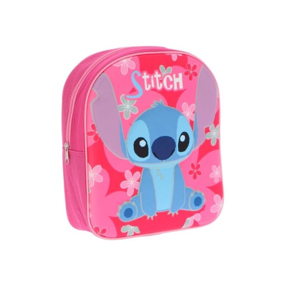 Mochila Pré-Escolar 3D Stitch Rosa | Ref. 339.LIL22-1493