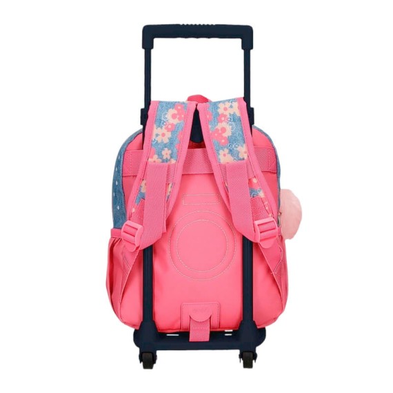 Mochila Pré-Escolar Adap. 28cm c/ Carro Enso LITTLE DREAMS Azul | Ref. 186.94922T1