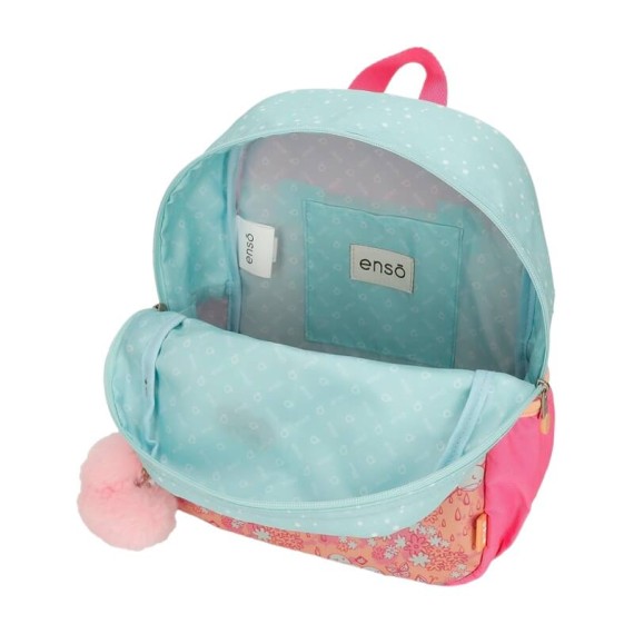 Mochila Pré-Escolar Adap. 32cm c/ Carro Enso BALLOONS Turquesa | Ref. 186.95523T1