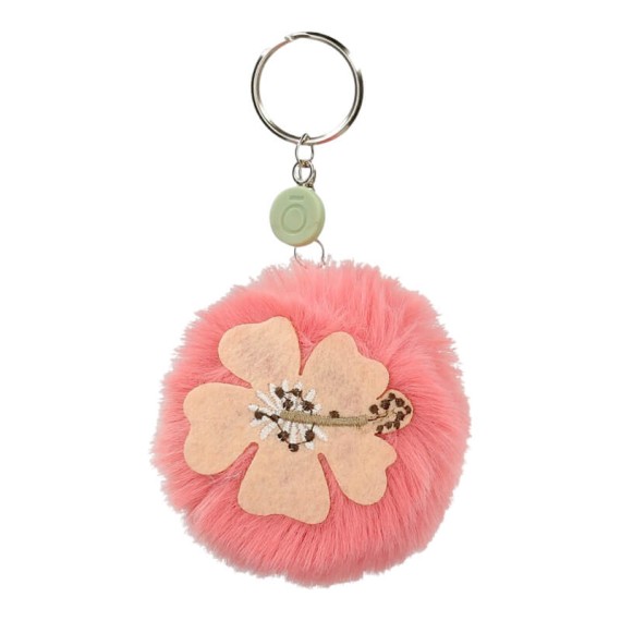 Porta-Chaves Enso Pompom Flor Rosa | Ref. 186.96102A5