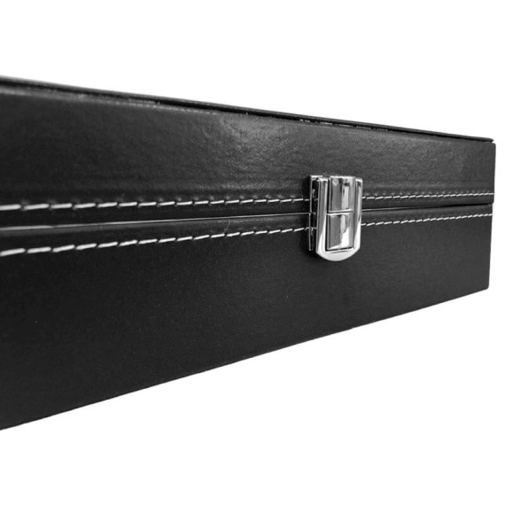 Caixa Protectora para 10 Relógios Retangular c/ Janela Preto | Ref. 338.10RP Caixa Protectora para 10 Relógios Retangular c/ Janela Preto | Ref. 338.10RP