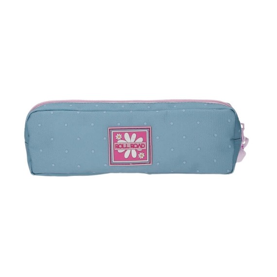 Estojo Escolar Retangular ROLL ROAD Peace Azul | Ref. 186.4864021
