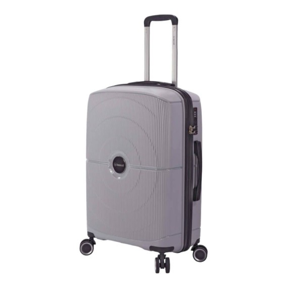Benzi Mala de Viagem / Trolley Médio 65cm 4 Rodas Exp. BZ5711 Cinza | Ref. 288.BZ5711C-B