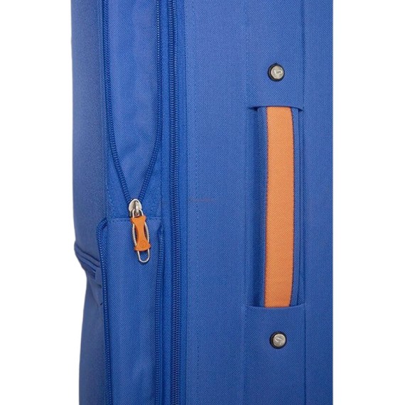 Benzi Mala de Viagem / Trolley Médio 66cm 2R Exp. BZ5383 Azul/Laranja | Ref. 288.BZ5383AL-B