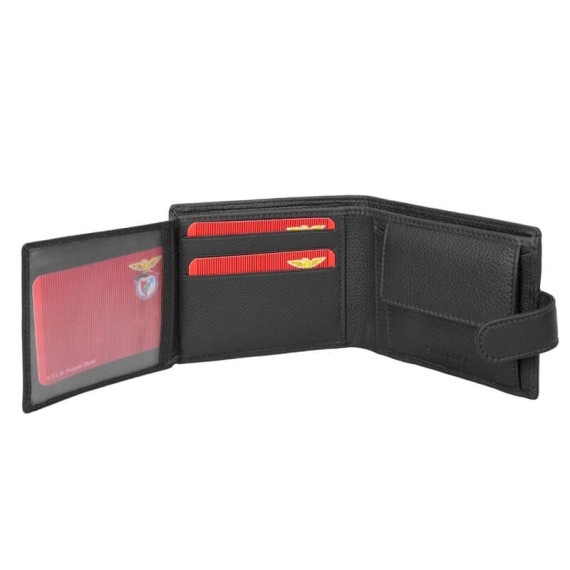 Carteira de Documentos c/ Presilha RFID BENFICA 1180 Preta | Ref. 254.SLB1180P