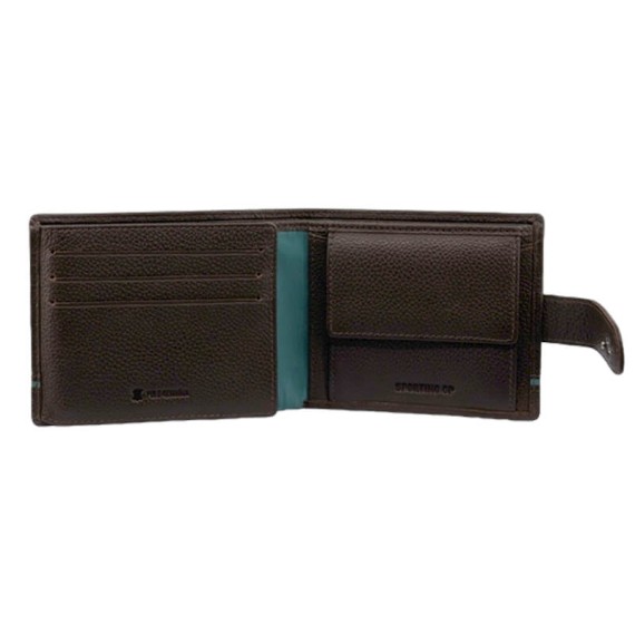 Carteira de Documentos c/ Presilha RFID SPORTING 3180 Castanha | Ref. 254.SCP3180C