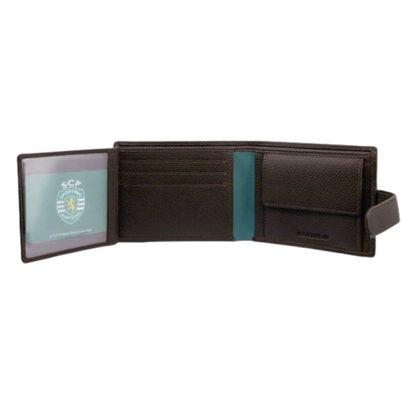 Carteira de Documentos c/ Presilha RFID SPORTING 3180 Castanha | Ref. 254.SCP3180C