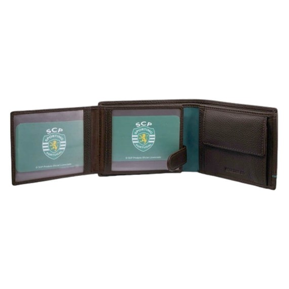 Carteira de Documentos para 9CC RFID SPORTING 3183 Castanha | Ref. 254.SCP3183C
