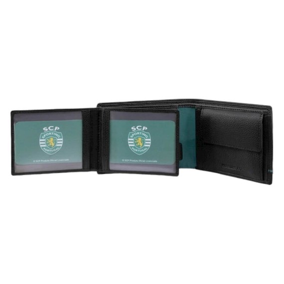 Carteira de Documentos para 9CC RFID SPORTING 3183 Preta | Ref. 254.SCP3183P