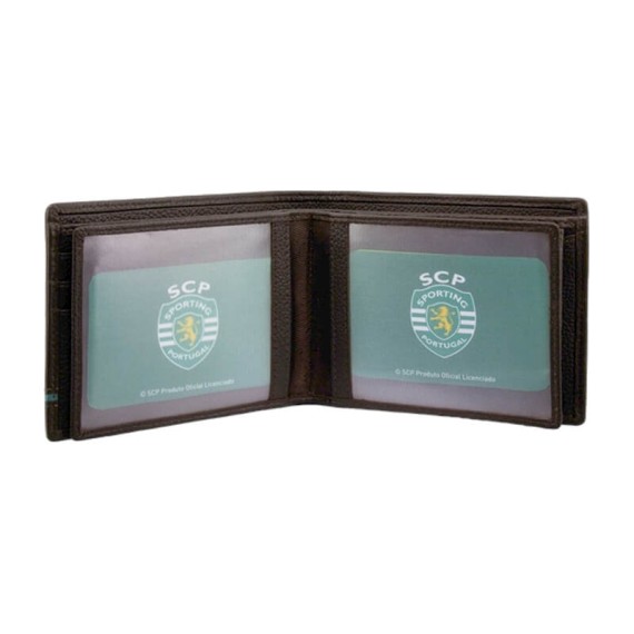 Carteira de Homem para 9CC RFID SPORTING 3182 Castanha | Ref. 254.SCP3182C