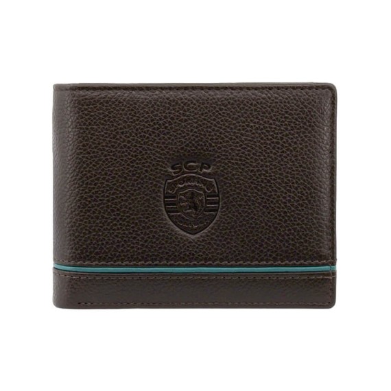 Carteira de Homem para 9CC RFID SPORTING 3182 Castanha | Ref. 254.SCP3182C