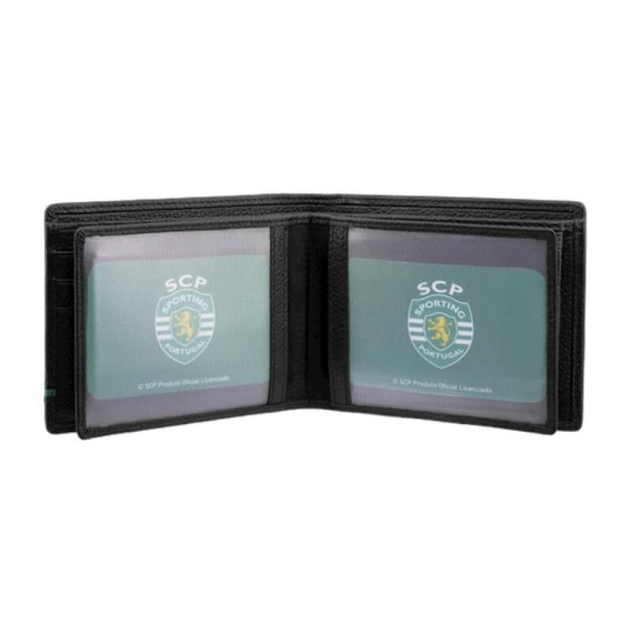 Carteira de Homem para 9CC RFID SPORTING 3182 Preta | Ref. 254.SCP3182P