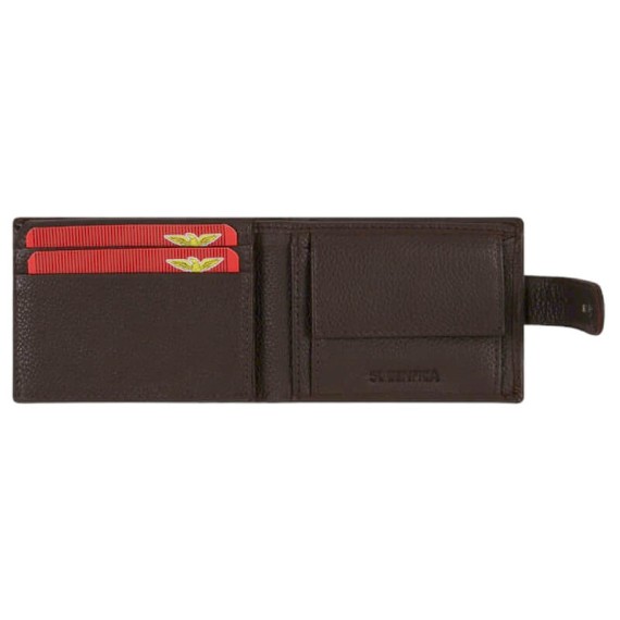 Carteira Pequena c/ Presilha RFID BENFICA 1186 Castanha | Ref. 254.SLB1186C