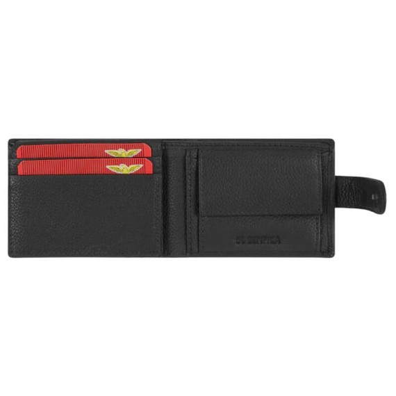 Carteira Pequena c/ Presilha RFID BENFICA 1186 Preta | Ref. 254.SLB1186P