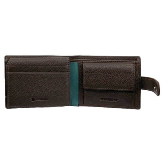 Carteira Pequena c/ Presilha RFID SPORTING 3186 Castanha | Ref. 254.SCP3186C