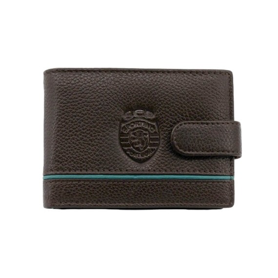 Carteira Pequena c/ Presilha RFID SPORTING 3186 Castanha | Ref. 254.SCP3186C
