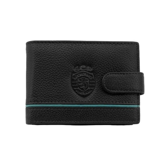 Carteira Pequena c/ Presilha RFID SPORTING 3186 Preta | Ref. 254.SCP3186P