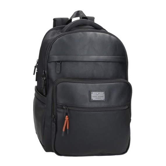 Mochila para Portátil 15.6” Adap. 2C Pepe Jeans EGHAM Preta | Ref. 186.7822531