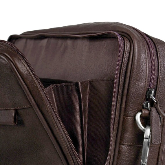 Pasta para Portátil BENFICA 1191 Castanha | Ref. 254.SLB1191C