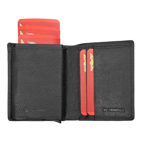 Porta-Cartões c/ Ejetor BENFICA 1189 Preto | Ref. 254.SLB1189P