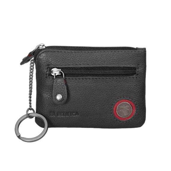 Porta-Moedas c/ Anel para Chaves BENFICA 1188 Preto | Ref. 254.SLB1188P