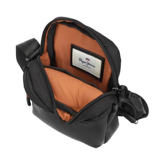 Bolsa de Tiracolo Pequena 2C Pepe Jeans EGHAM Preta | Ref. 186.7825131