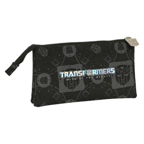 Estojo Escolar Triplo TRANSFORMERS Preto | Ref. 248.812205744