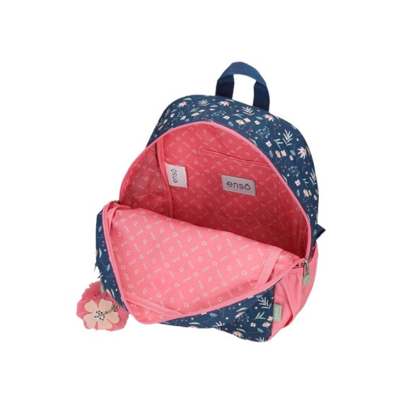 Mochila Adap. 32cm c/ Carro Enso CIAO BELLA Azul Escuro | Ref. 186.95723T1