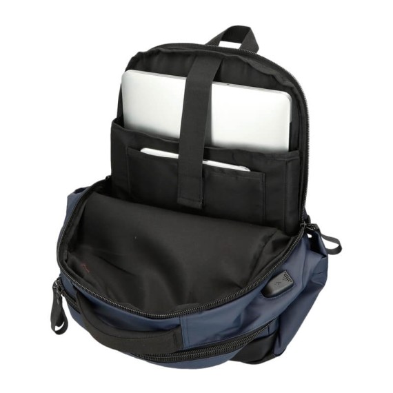 Mochila para Portátil 15.6” 2C Adap. Pepe Jeans HOXTON Azul Marinho | Ref. 186.7342332