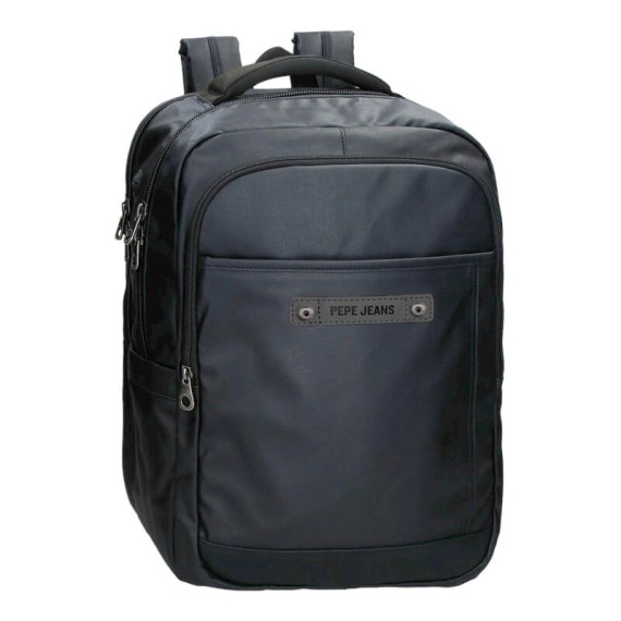 Mochila 2C. para Portátil 15.6” Adapt. Pepe Jeans HATFIELD Preta | Ref. 186.7772731