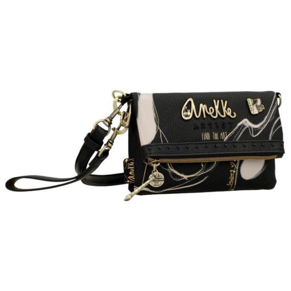Anekke Bolsa de Tiracolo com Aba Nature Edition SHODŌ Preta | Ref. 280.37773-250