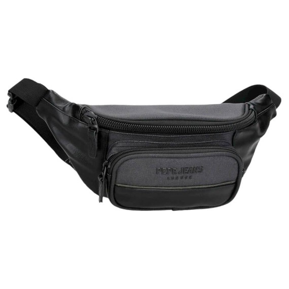 Bolsa de Cintura c/ Bolso Frontal Pepe Jeans GRAYS Preta | Ref. 186.7797131