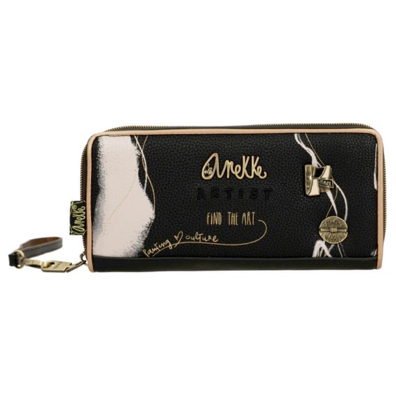 Anekke Carteira Grande Estampada RFID Nature Edition SHODŌ Preta | Ref. 280.37779-908