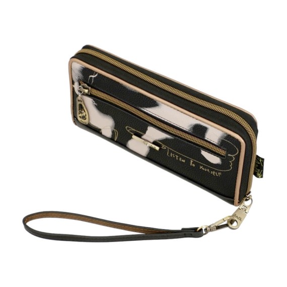 Anekke Carteira Grande Estampada RFID Nature Edition SHODŌ Preta | Ref. 280.37779-908