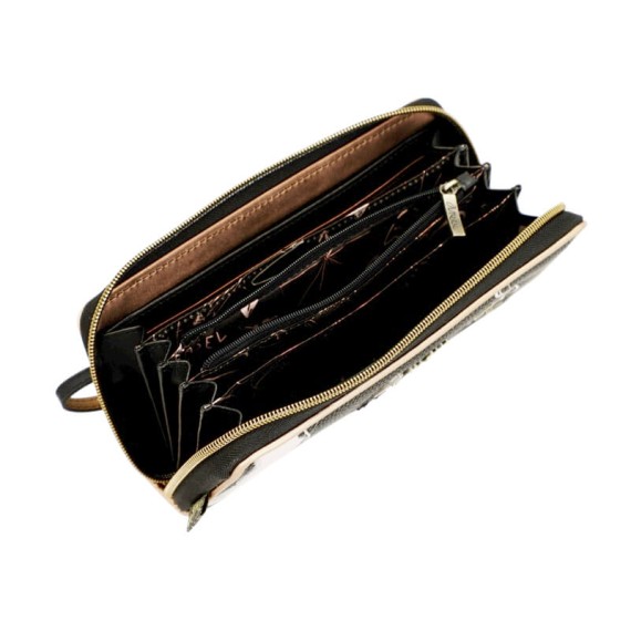 Anekke Carteira Grande Estampada RFID Nature Edition SHODŌ Preta | Ref. 280.37779-908