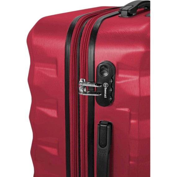Benzi Mala de Viagem / Trolley Grande 75cm 4 Rodas Exp. BZ5692 Vermelha | Ref. 288.BZ5692VM-C