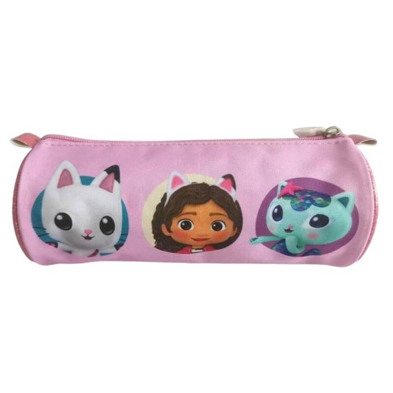 Estojo Escolar Redondo Gabby’s DOLLHOUSE Rosa | Ref. 339.GD00046