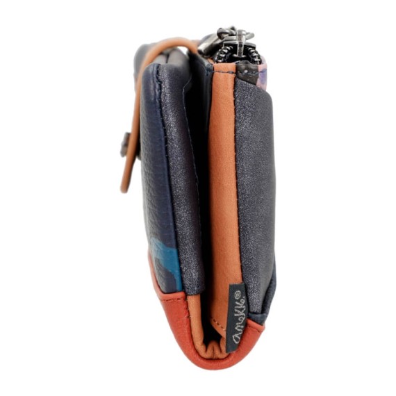 Anekke Carteira Grande Flexível RFID RFID ORIGAMI Azul Marinho | Ref. 280.37819-906