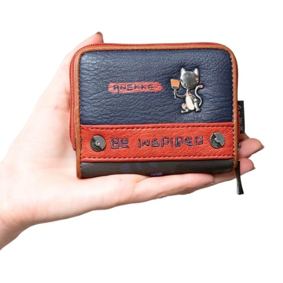 Anekke Carteira Pequena RFID CONTEMPORARY Azul Escuro | Ref. 280.37809-903 Anekke Carteira Pequena RFID CONTEMPORARY Azul Escuro | Ref. 280.37809-903