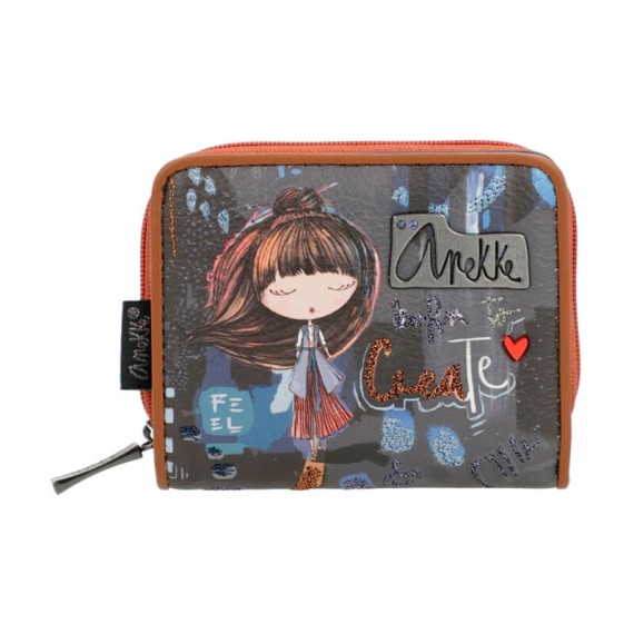 Anekke Carteira Pequena RFID CONTEMPORARY Azul Escuro | Ref. 280.37809-903 Anekke Carteira Pequena RFID CONTEMPORARY Azul Escuro | Ref. 280.37809-903