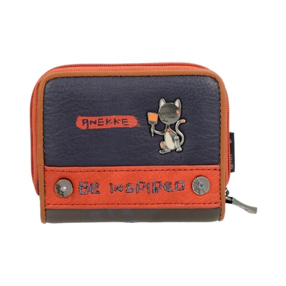 Anekke Carteira Pequena RFID CONTEMPORARY Azul Escuro | Ref. 280.37809-903 Anekke Carteira Pequena RFID CONTEMPORARY Azul Escuro | Ref. 280.37809-903