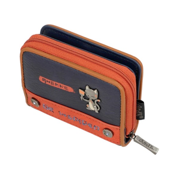 Anekke Carteira Pequena RFID CONTEMPORARY Azul Escuro | Ref. 280.37809-903 Anekke Carteira Pequena RFID CONTEMPORARY Azul Escuro | Ref. 280.37809-903