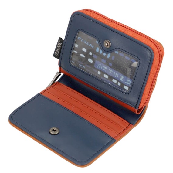 Anekke Carteira Pequena RFID CONTEMPORARY Azul Escuro | Ref. 280.37809-903 Anekke Carteira Pequena RFID CONTEMPORARY Azul Escuro | Ref. 280.37809-903