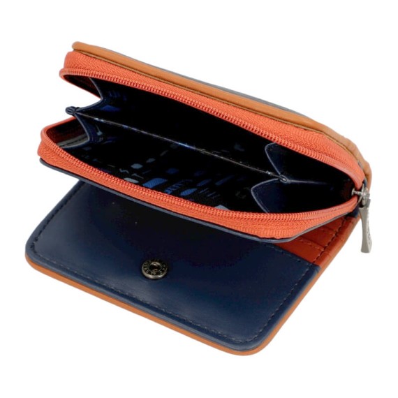 Anekke Carteira Pequena RFID CONTEMPORARY Azul Escuro | Ref. 280.37809-903 Anekke Carteira Pequena RFID CONTEMPORARY Azul Escuro | Ref. 280.37809-903